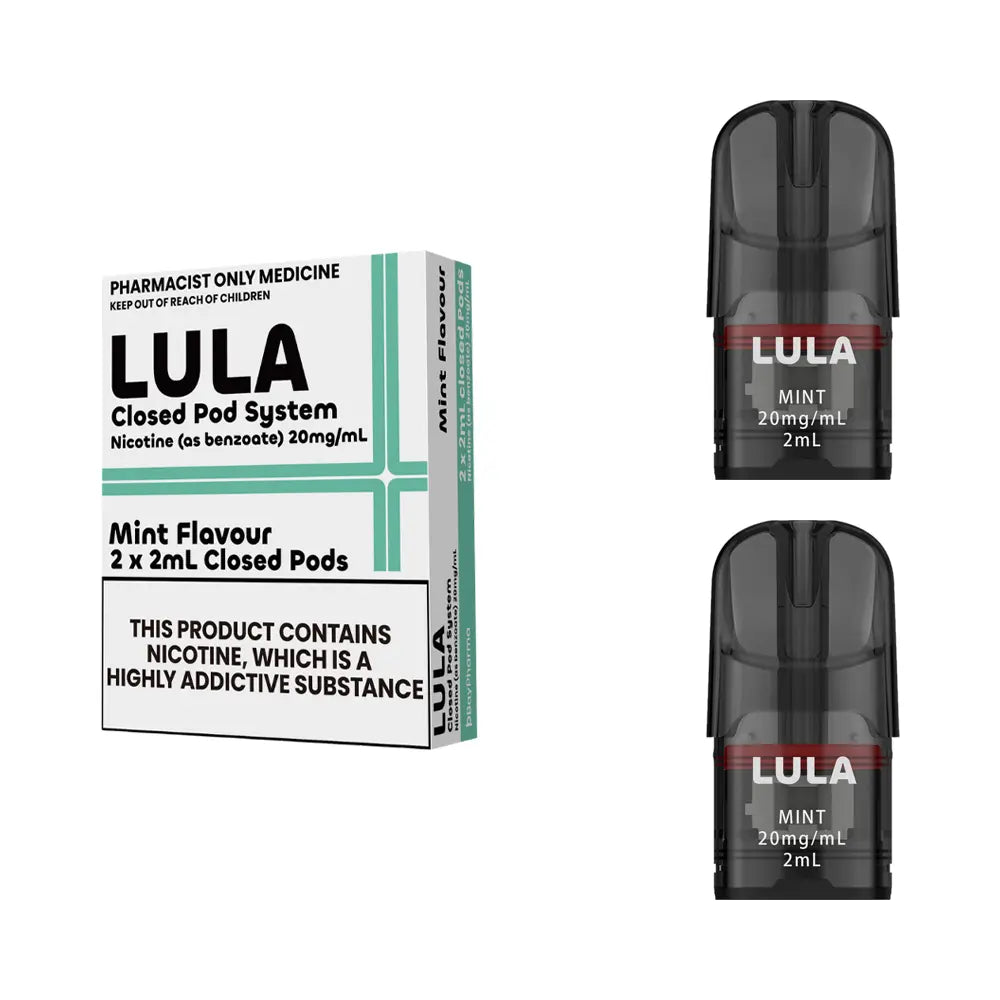 LULA Mint Pods 2mL - Nicotine Salt (2pk)‚ 20mg/mL (Pre-Filled pods)