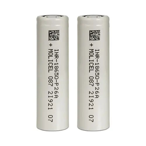 Molicel P26A 18650 2600mAh Battery (2 Pack)