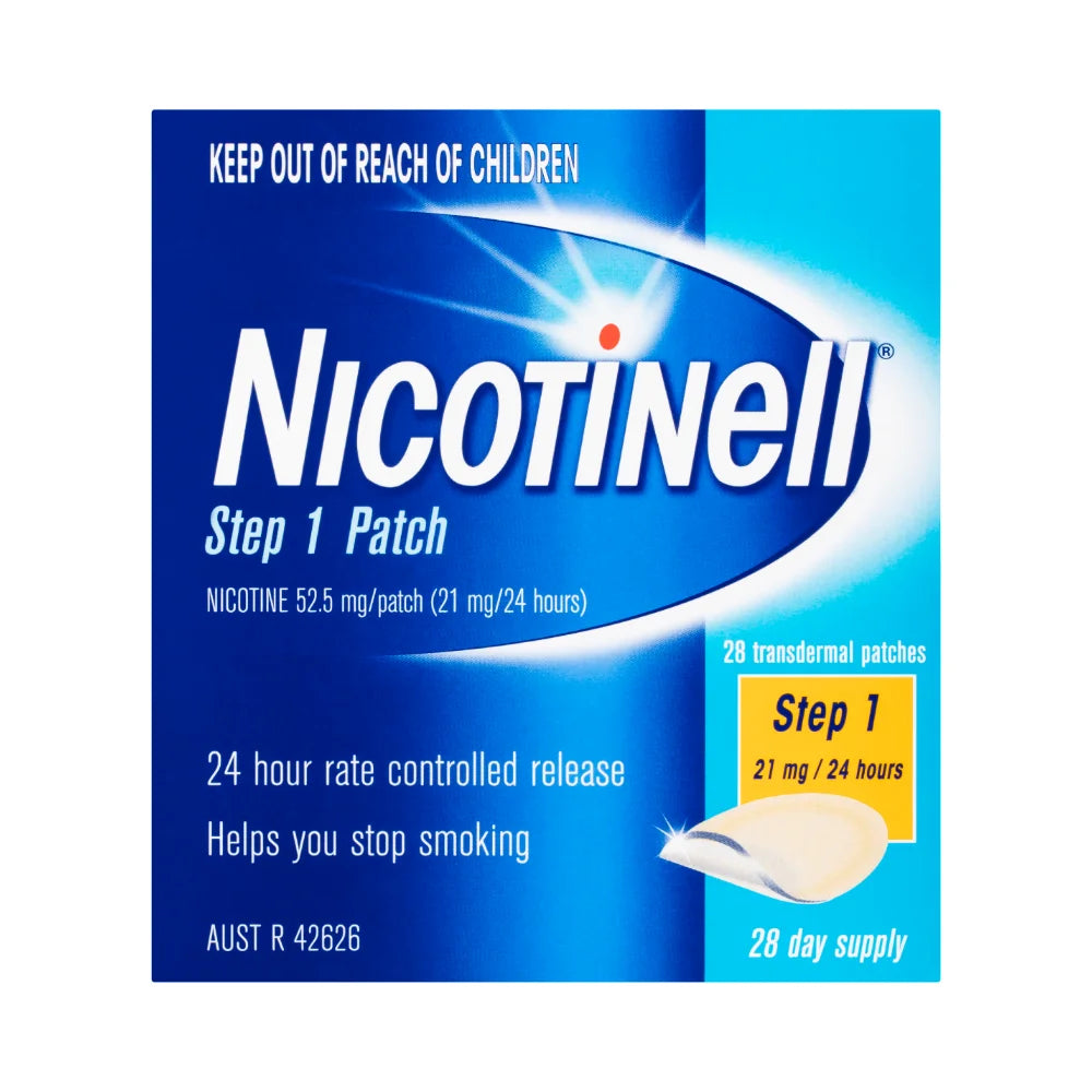 Nicotinell step 1 stop smoking patches, smoking cessation kit