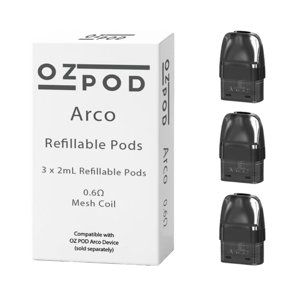 OZ Pod Arco Replacement Pods 0.6 ohm mesh coil in 3 pack