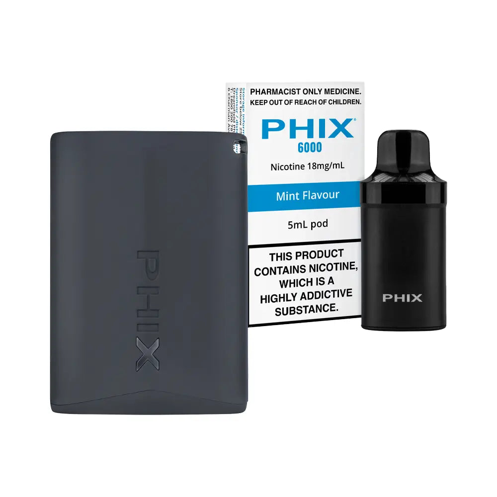 PHIX 6000 Pod Device and Pre-Filled Mint Pod Bundle | Pharmacy World  Australia