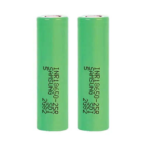 Samsung 25R 18650 2500mAh 20A Battery (2 Pack) (Batteries)