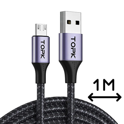 TOPK AN10 Micro USB Charge n Sync Cable, 1M (Chargers & Cables)