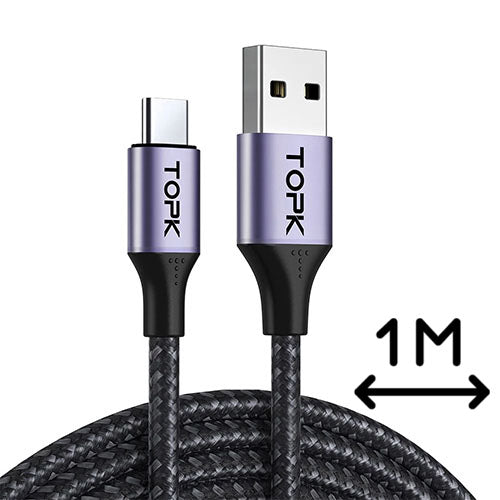 TOPK AN10 Type-C Charge n Sync Cable‚ 1M (Chargers & Cables)
