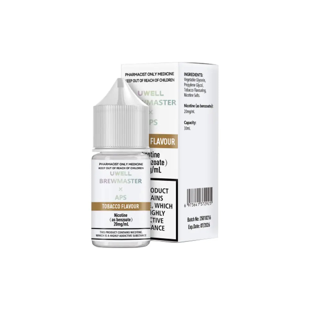 Uwell BrewMaster Tobacco 30mL - Nicotine Salt‚ 20mg/mL Vape Liquid
