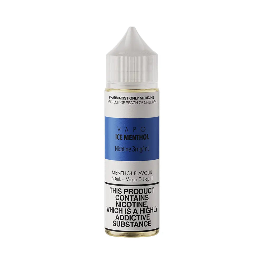 Vapo Ice Menthol 60mL - Nicotine Freebase‚ 3mg/mL Vape Liquid