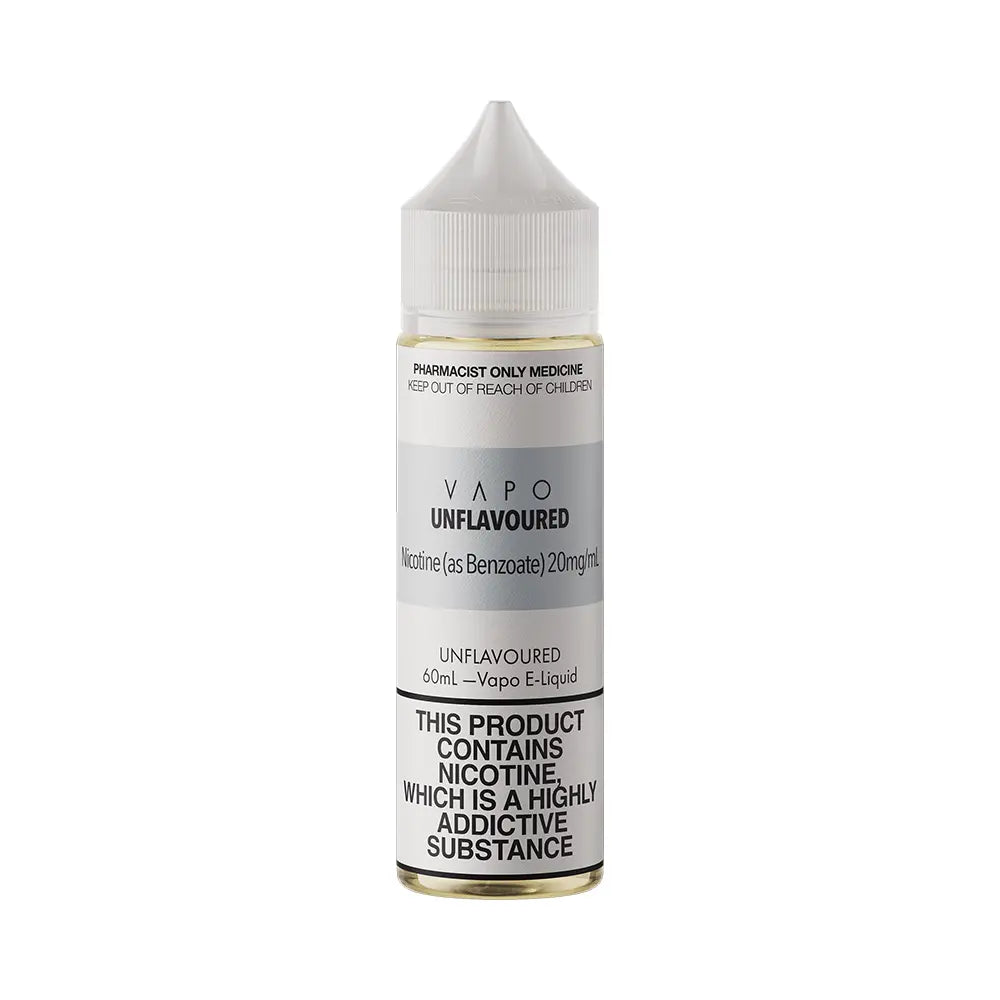 Vapo Unflavoured 60mL - Nicotine Salt 20mg/mL Vape Liquid