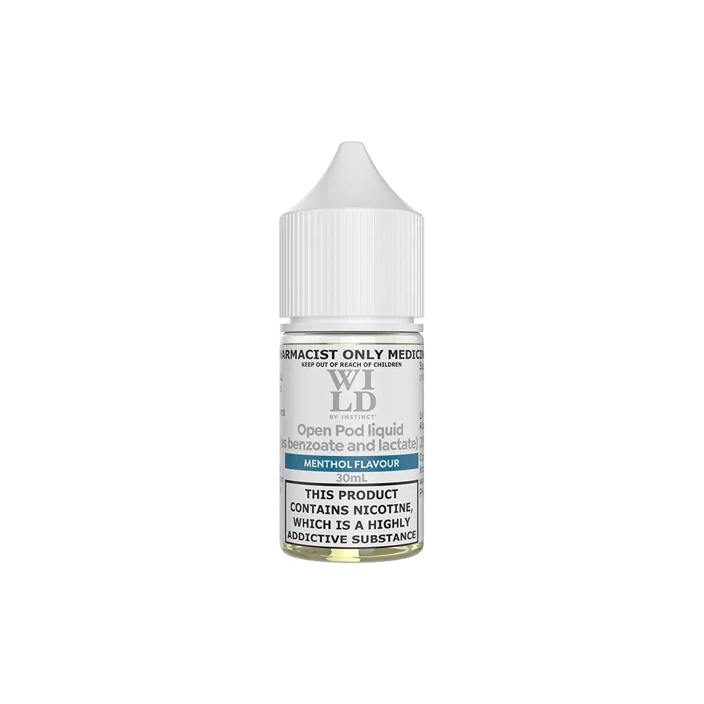 Wild by Instinct Menthol 30mL - Nicotine Salt, 20mg/mL Vape Liquid