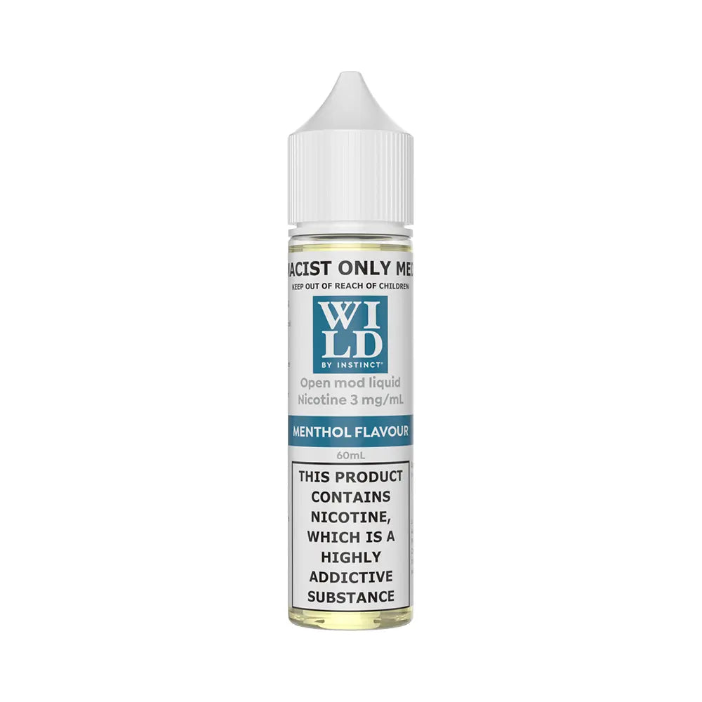 Wild by Instinct Menthol 60mL - Nicotine Freebase ‚ 3mg/mL Vape Liquid