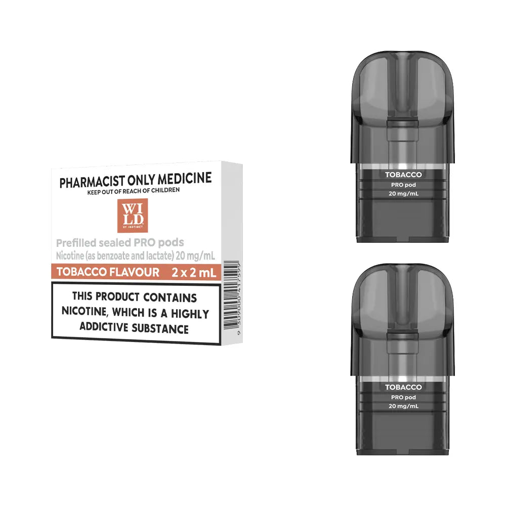 Wild by Instinct Tobacco PRO Pods 2mL - Nicotine Salt (2pk)