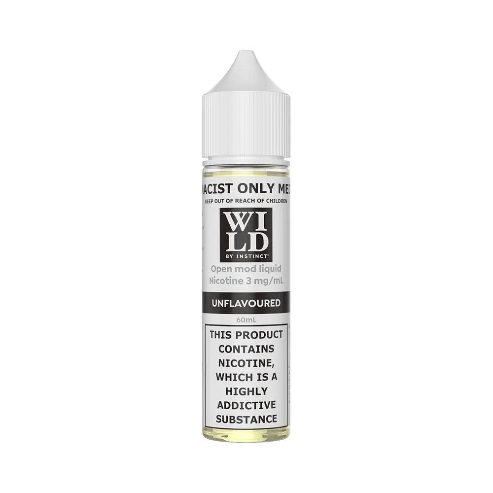 Wild by Instinct Unflavoured 60mL - Nicotine Freebase