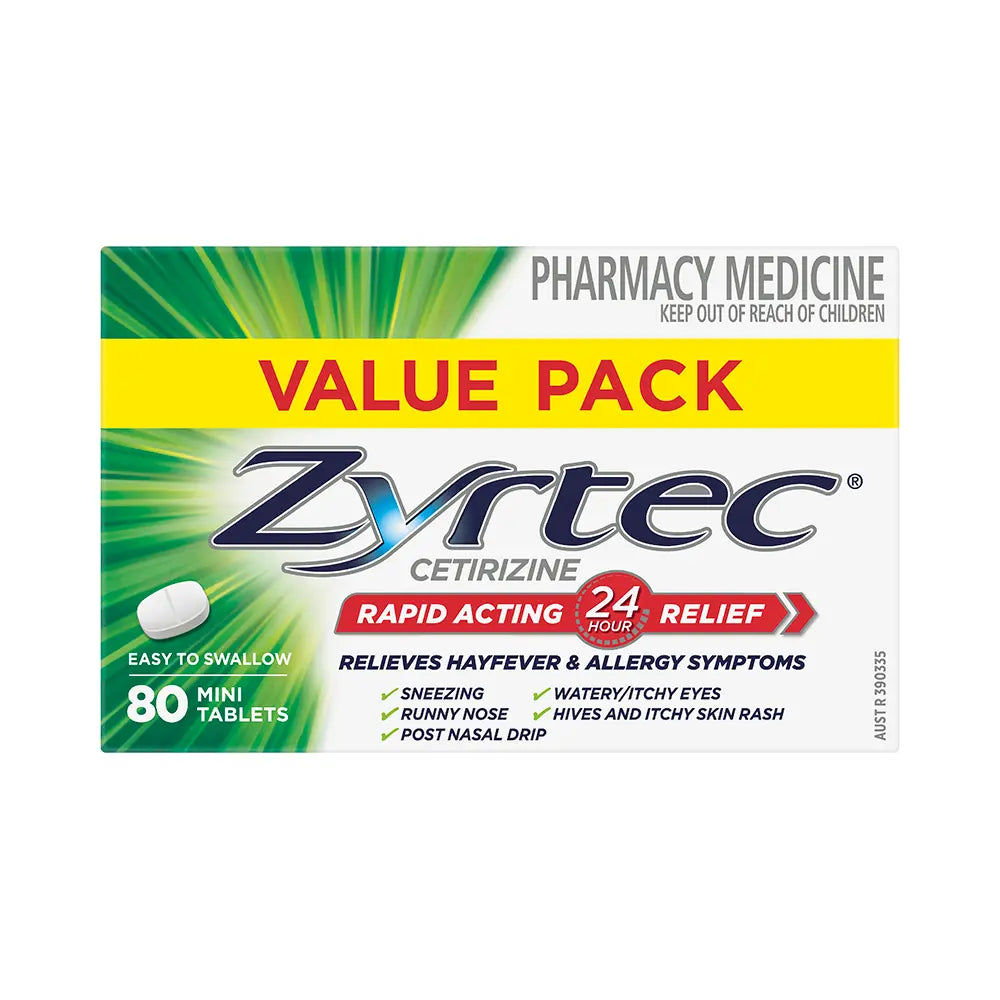Zyrtec Rapid Acting Hayfever & Allergy Relief Tablets 10mg