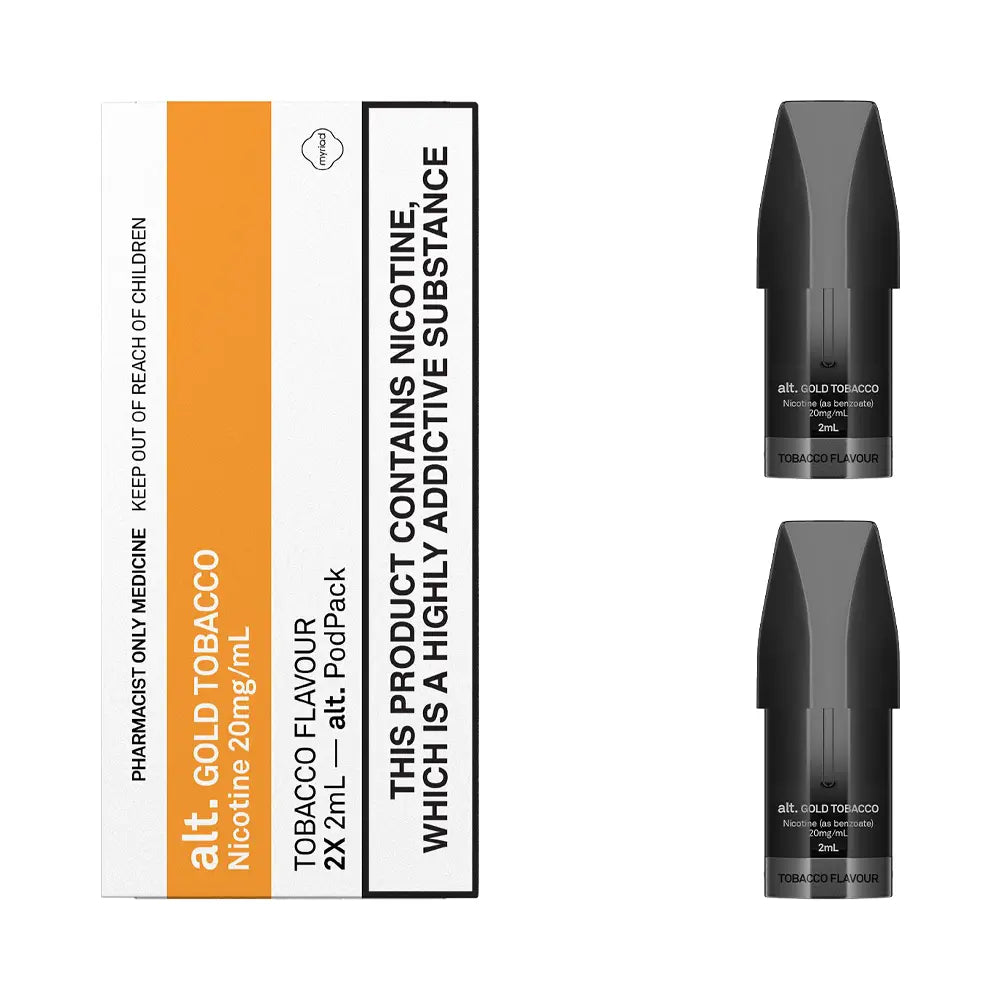 alt. Gold Tobacco Pods 2mL - Nicotine Salt (2pk)
