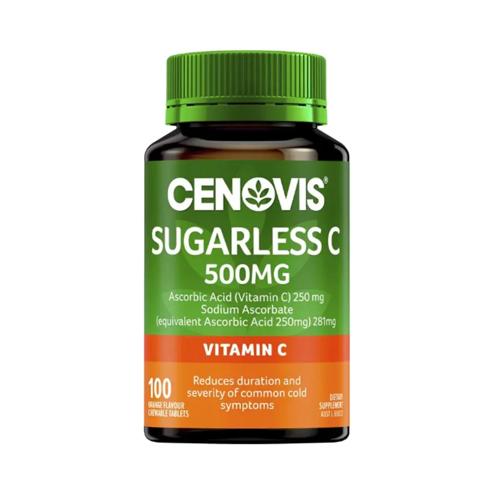 Cenovis Sugarless C 500mg 100 Chewable Tablets