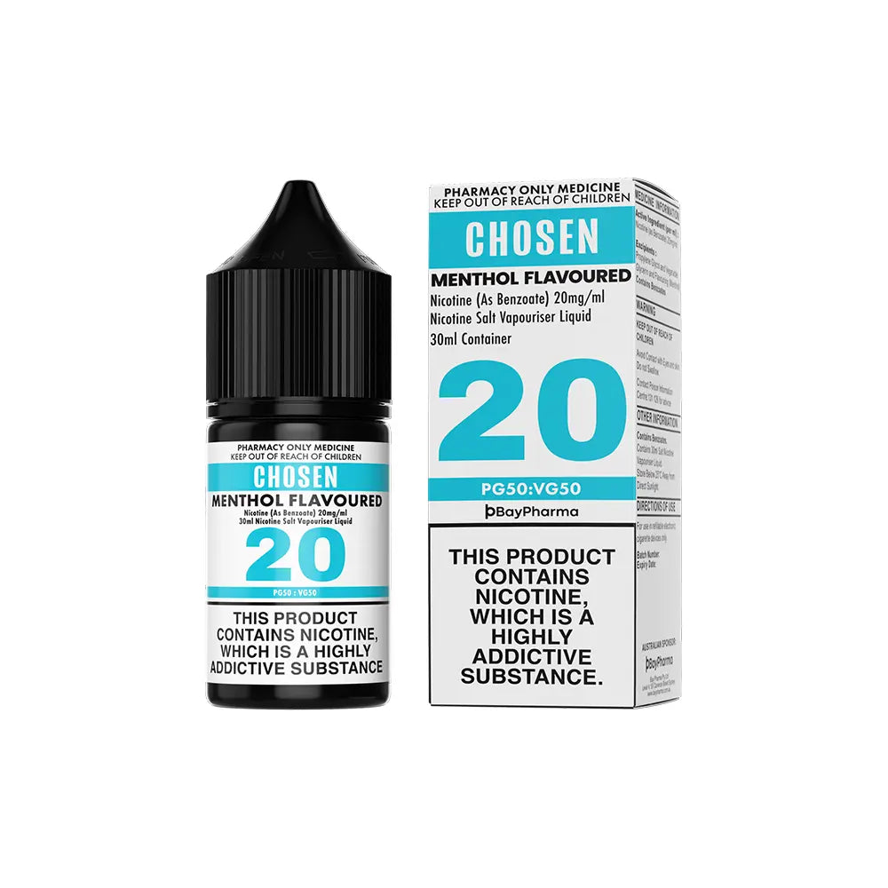 Chosen menthol 30mL nicotine salt liquid 20mg