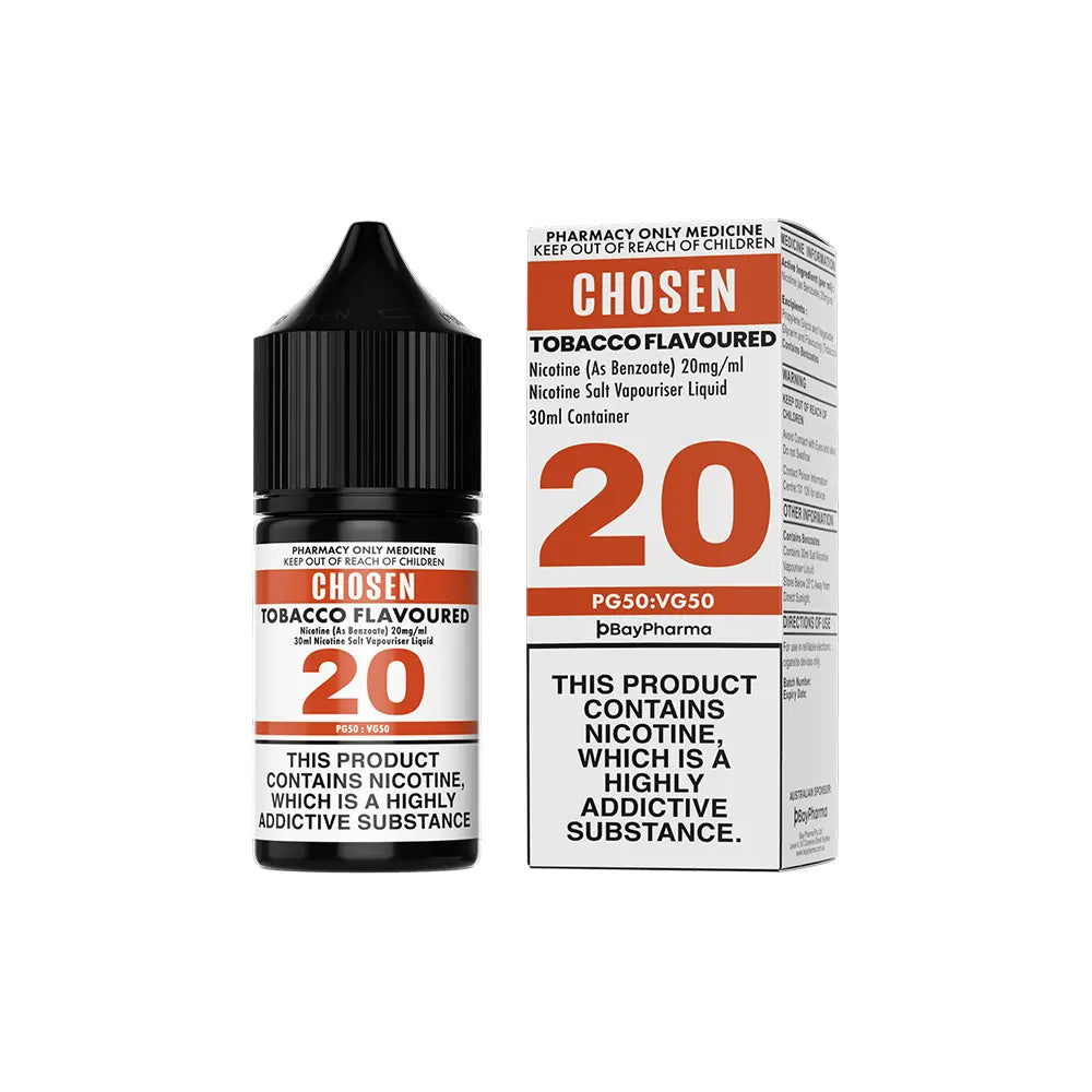 Chosen Tobacco 30mL - Nicotine Salt 20mg/mL Vape Liquid