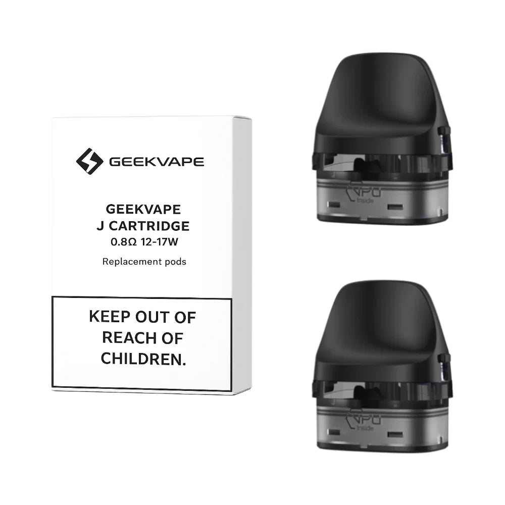 GeekVape J Cartridge Replacement Pods (2pk) 0.8ohm (Coils & Pods) 5mL