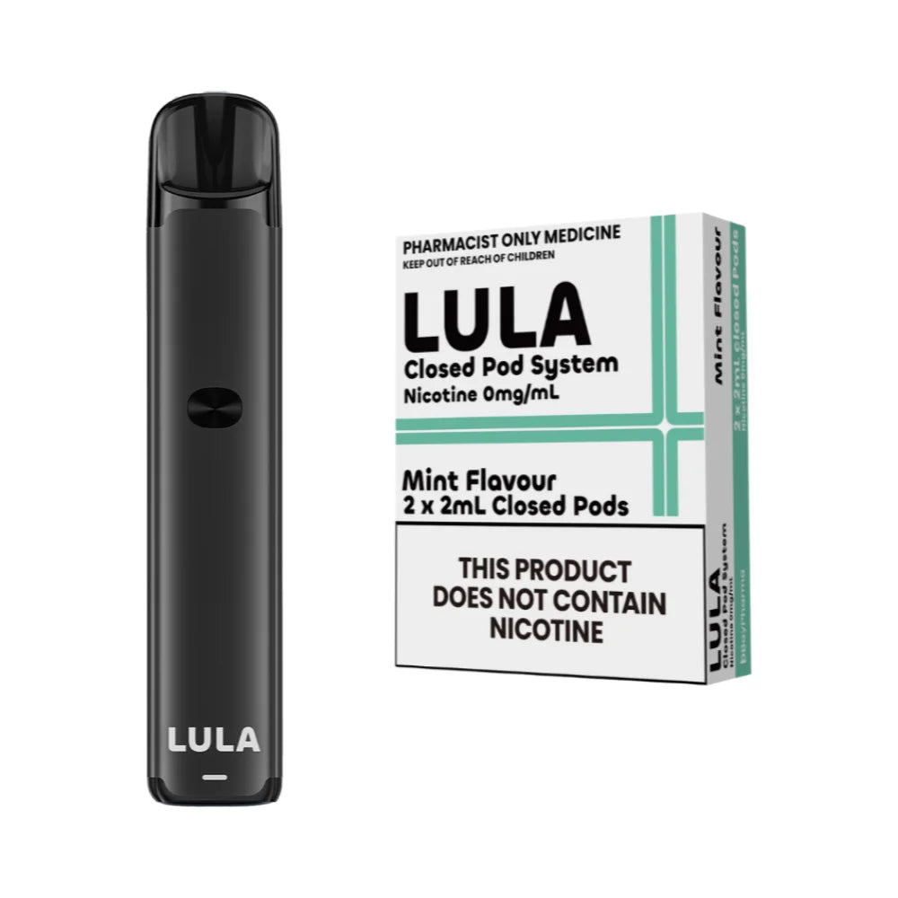 LULA Pod Device and Pre-Filled Mint Pod Bundle 0 mg/ml