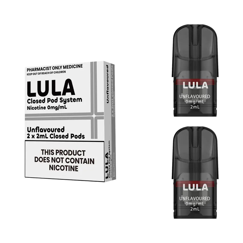 Lula Unflavoured Pods 2mL - Nicotine Salt (2pk)  - 0mg/mL