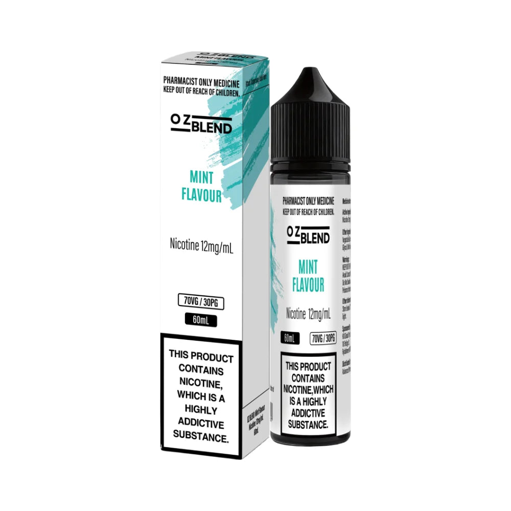OZ Blend mint 60mL nicotine freebase liquid 12mg