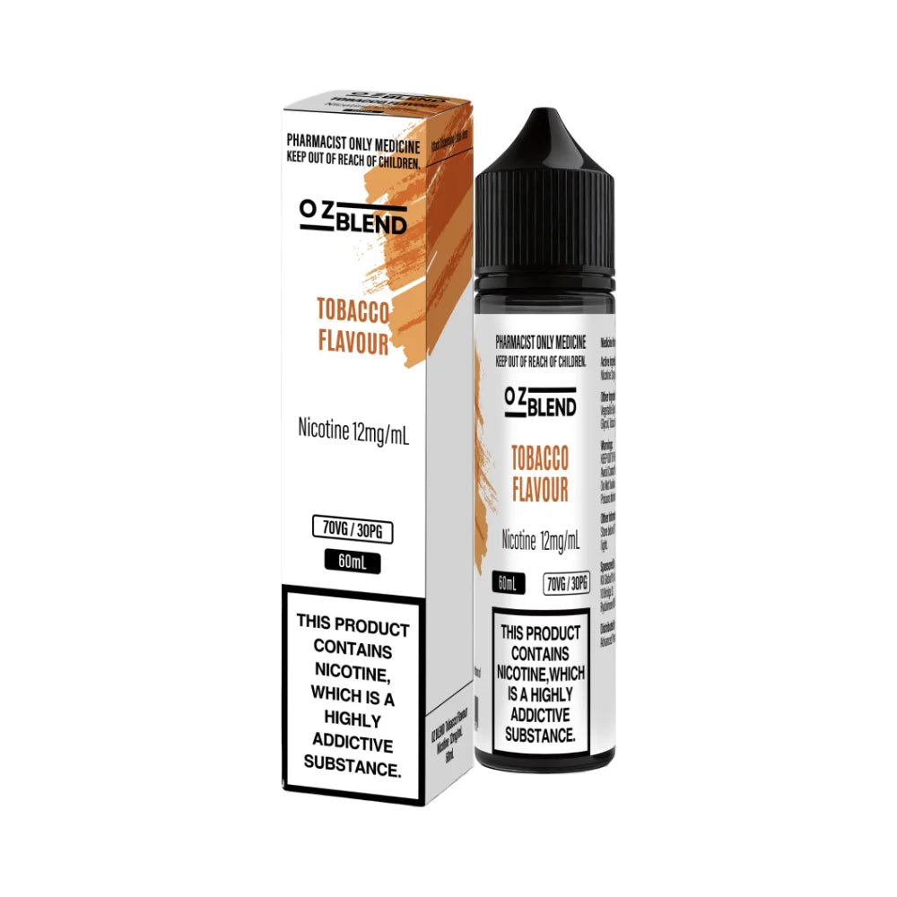 OZ Blend tobacco 60mL nicotine freebase liquid 12mg