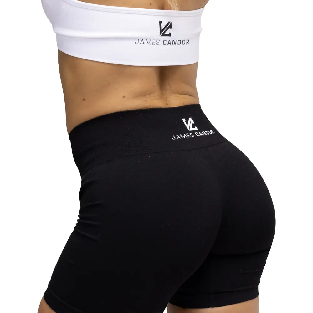Seamless Booty Shorts, Black, Activewear