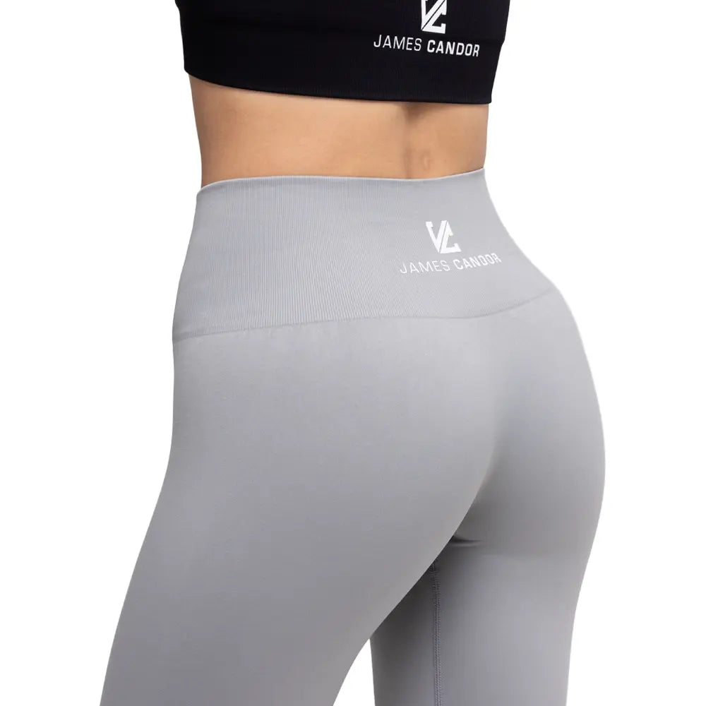 Seamless High-Waisted Leggings, in Light Grey Activewear
