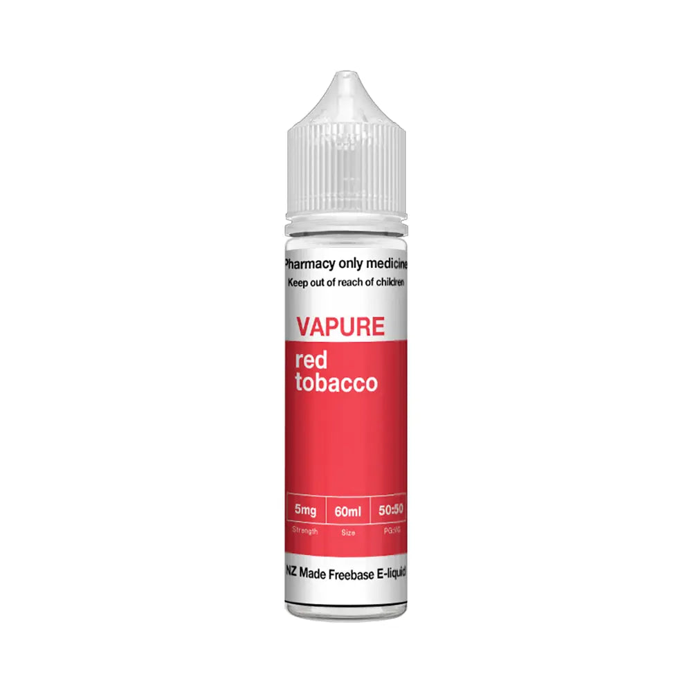 VAPURE Red Tobacco 60mL - Nicotine Freebase