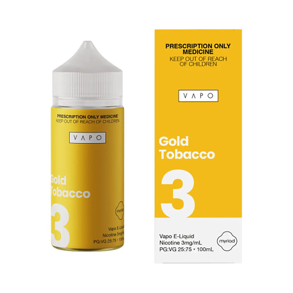 Vapo Gold Tobacco 100mL - Nicotine Freebase