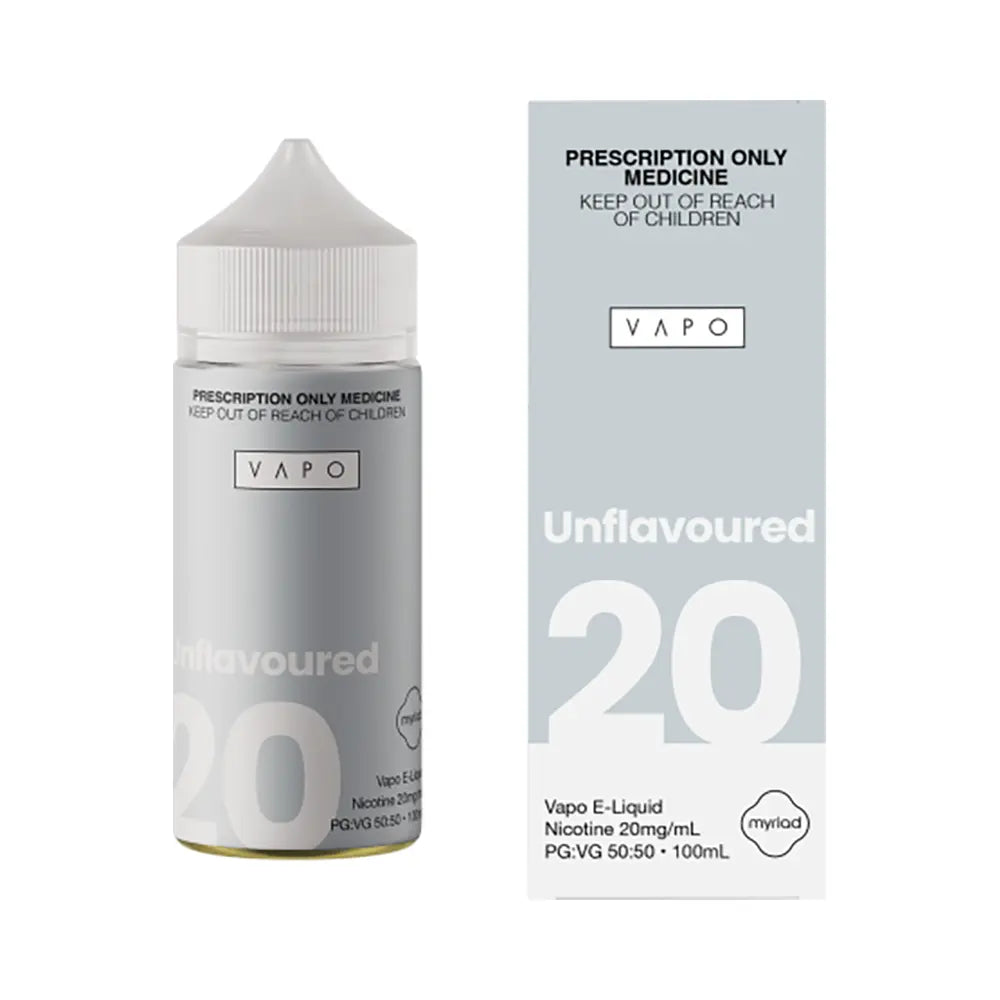 Vapo Unflavoured 100mL - Nicotine Salt