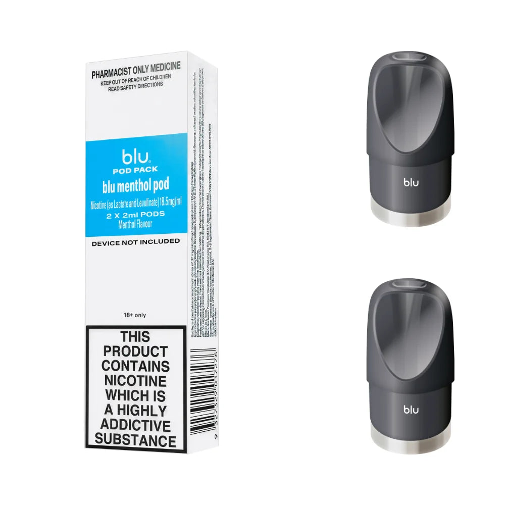 blu menthol 18.5mg nicotine salt 2mL pods 2 pack