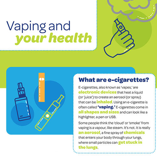 Vaping and your health factsheet