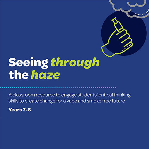 A classroom resource to engage students’ critical thinking
skills to create change for a vape and smoke free future
Years 7-8